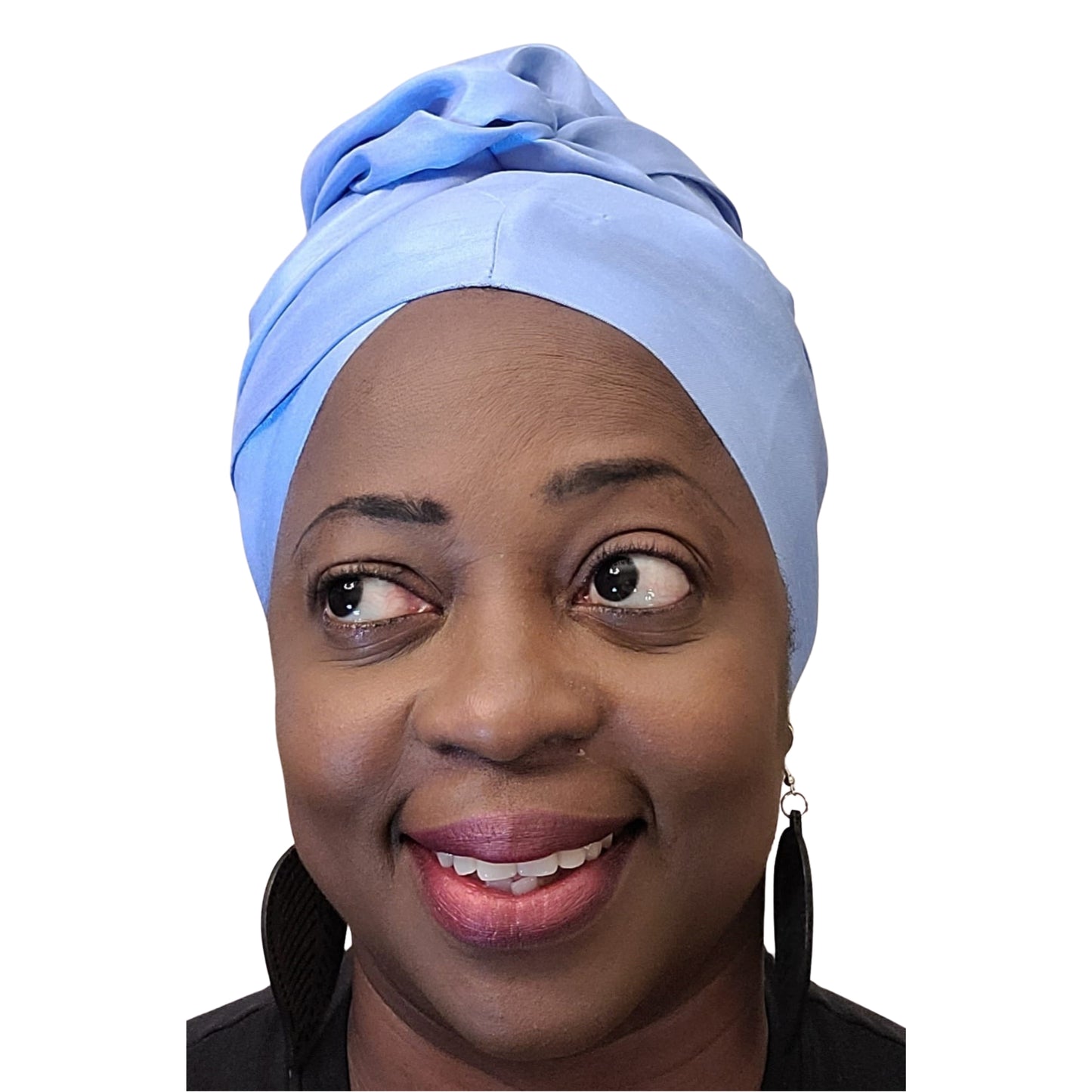 Emi No-Tie satin-lined two-piece Headwrap