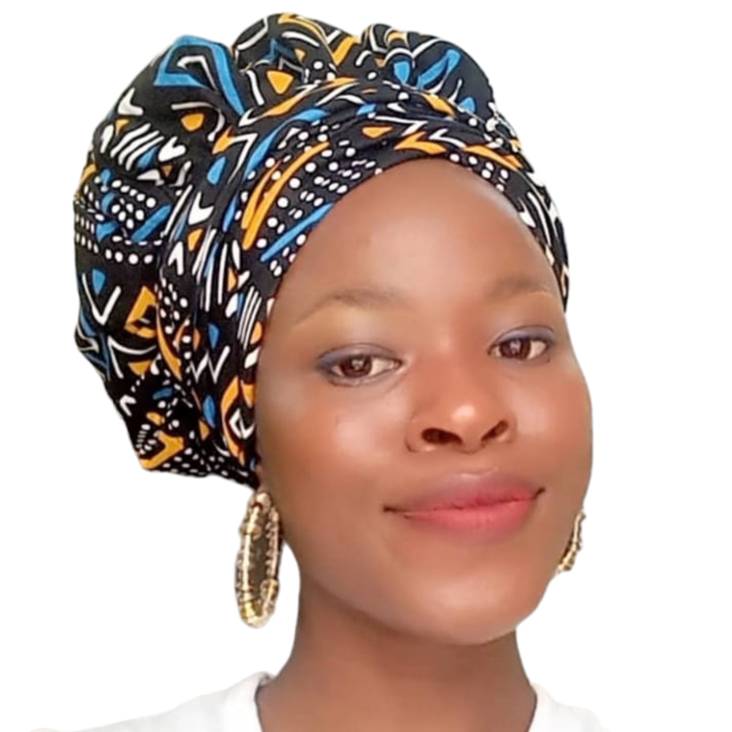 Omi No-Tie satin-lined two-piece Headwrap