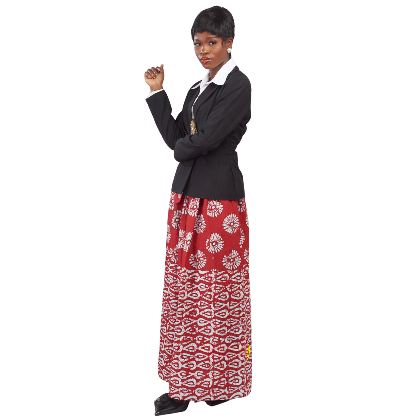 Ara African print high-waist Maxi skirt with pockets
