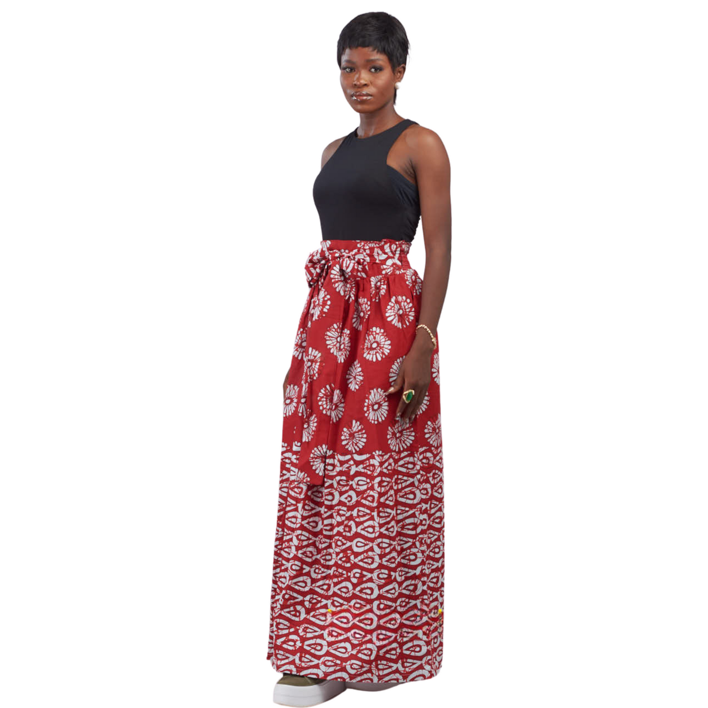 Ara African print high-waist Maxi skirt with pockets