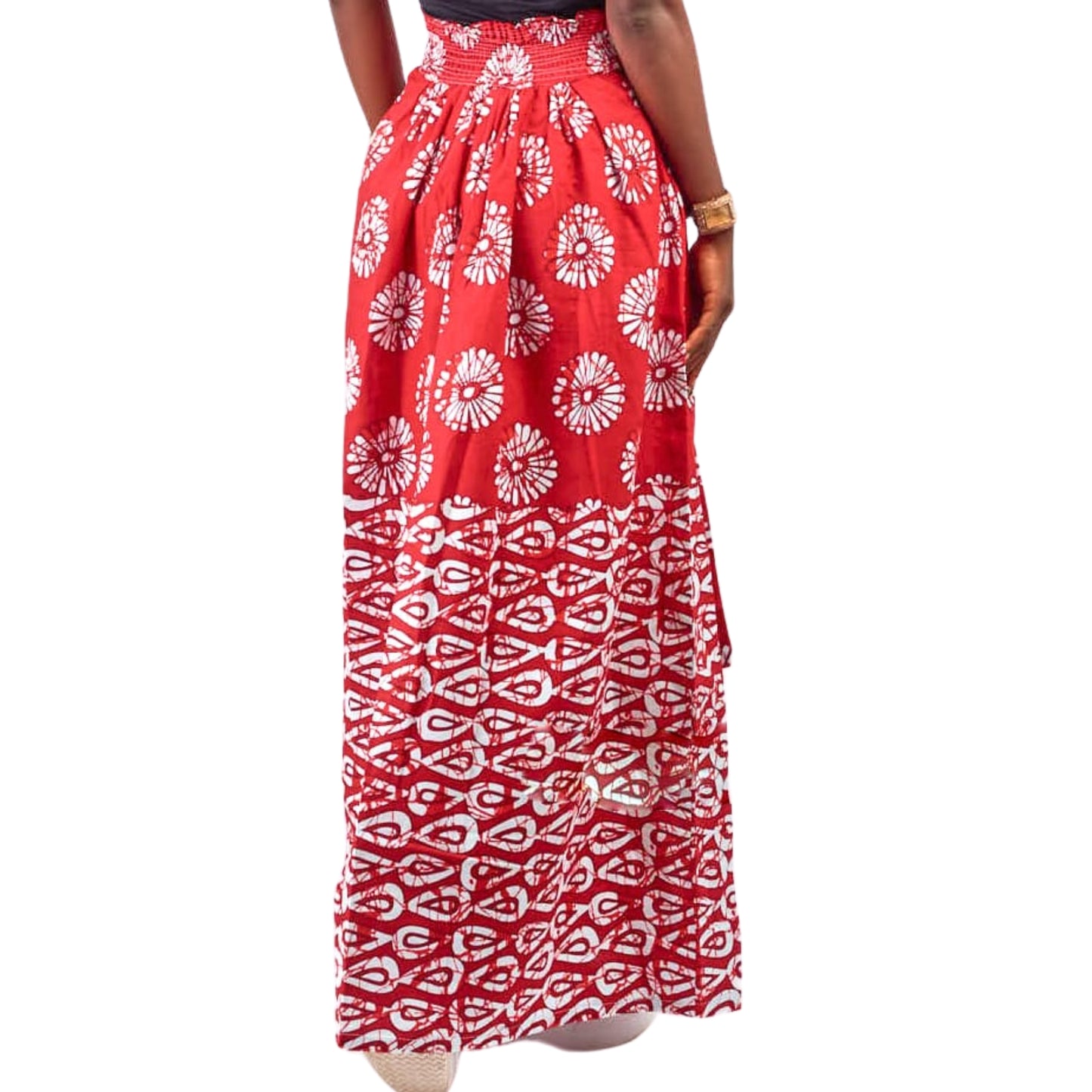 Ara African print high-waist Maxi skirt with pockets