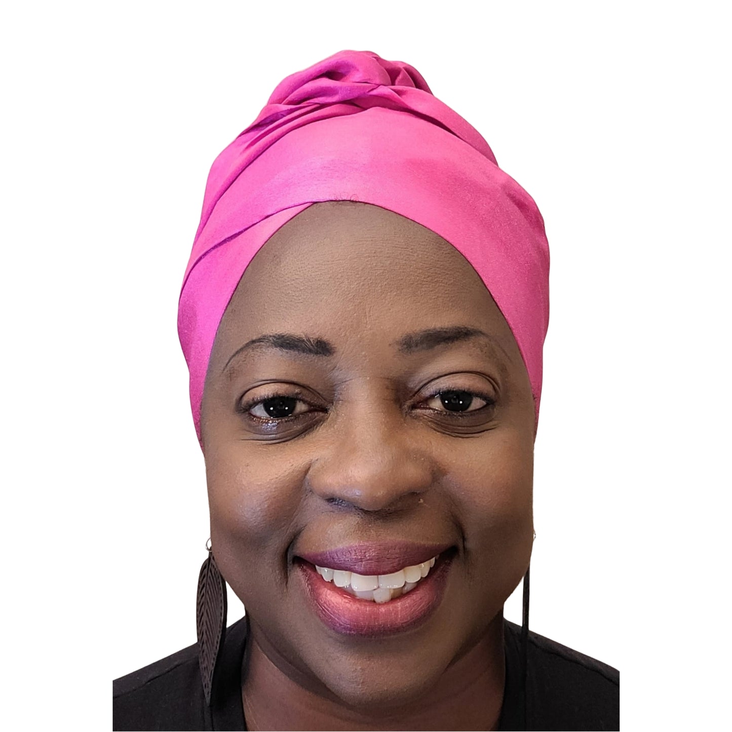 Emi No-Tie satin-lined two-piece Headwrap