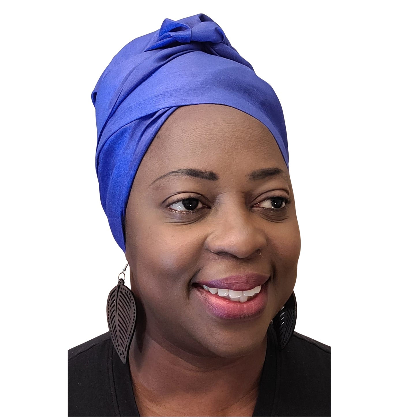 Emi No-Tie satin-lined two-piece Headwrap