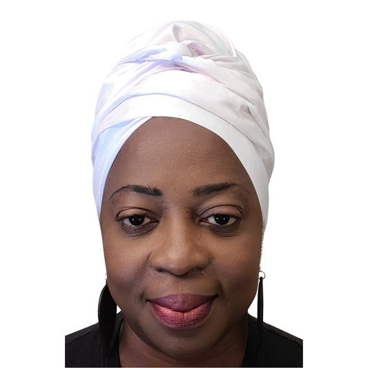 Emi No-Tie satin-lined two-piece Headwrap