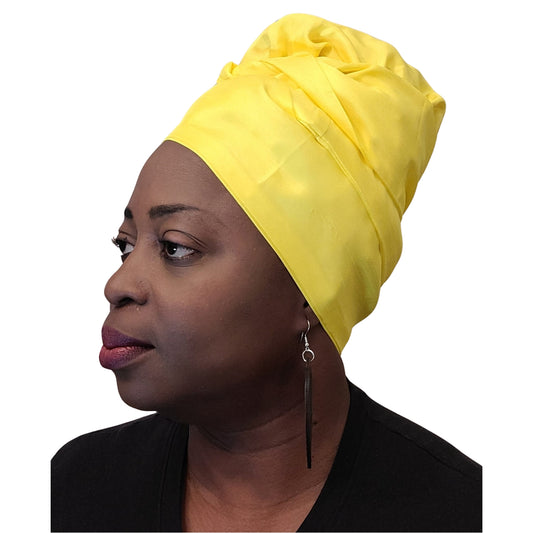 Emi No-Tie satin-lined two-piece Headwrap