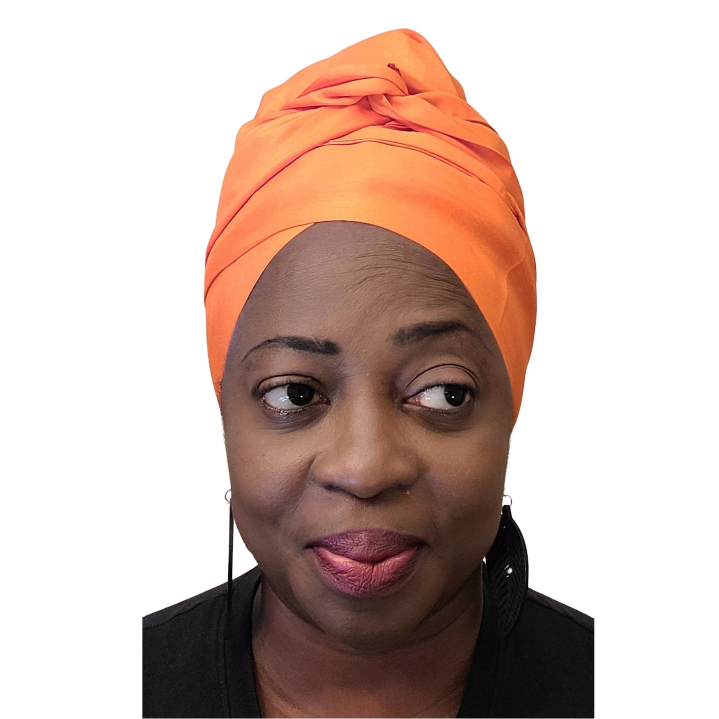 Emi No-Tie satin-lined two-piece Headwrap