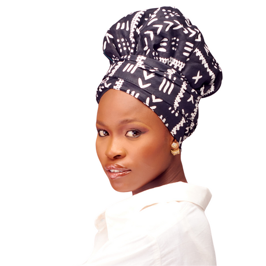 Hawa No-tie satin-lined two-piece Headwrap
