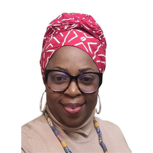 Adun No-Tie satin-lined two-piece Headwrap