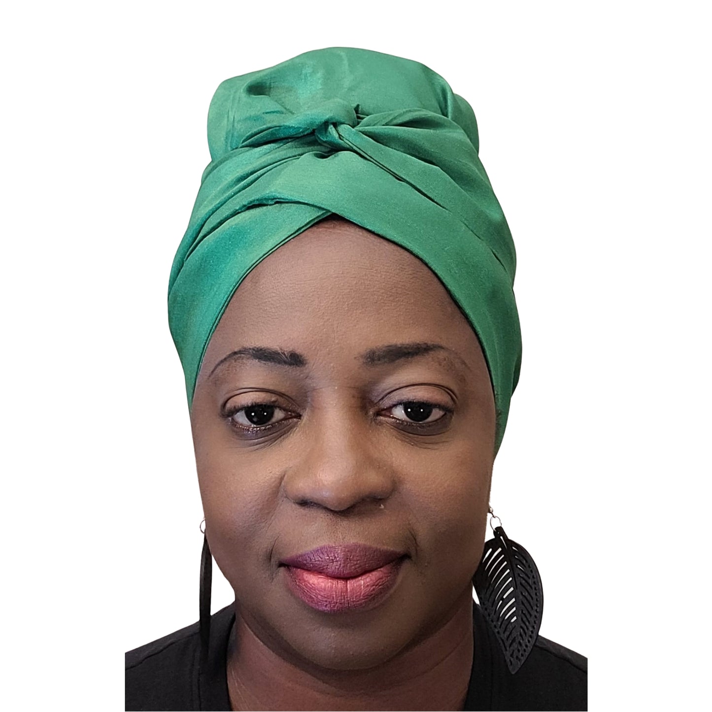 Emi No-Tie satin-lined two-piece Headwrap